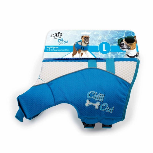 Dog Life Jacket - Puppy Swim Float Adjustable Safety Vest - All For