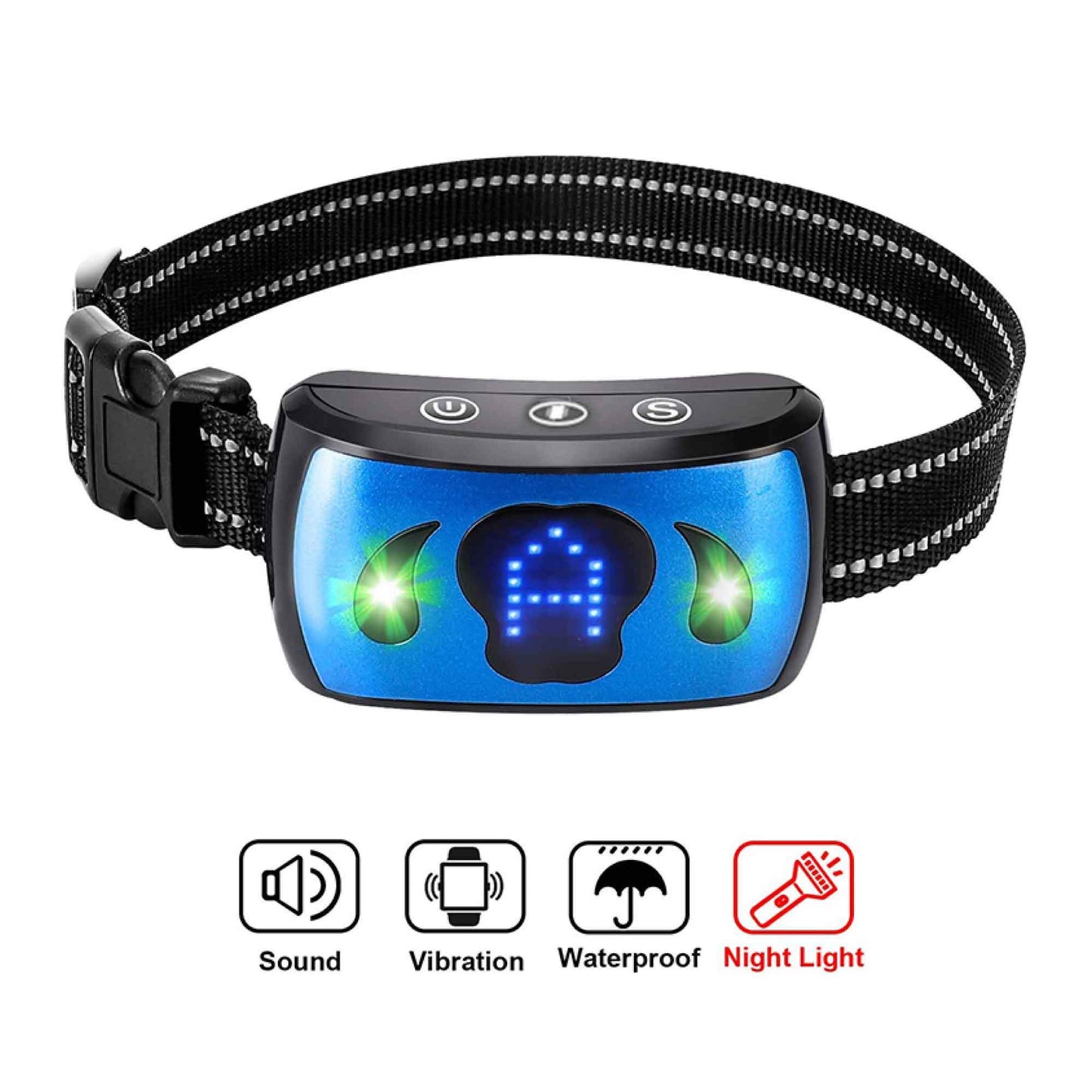 Dog Bark Collar - Vibration Magnetic Charging Waterproof Smart Barking