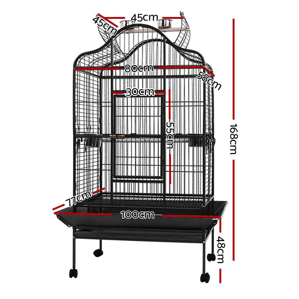 i.Pet Bird Cage Pet Cages Aviary 168CM Large Travel Stand Budgie