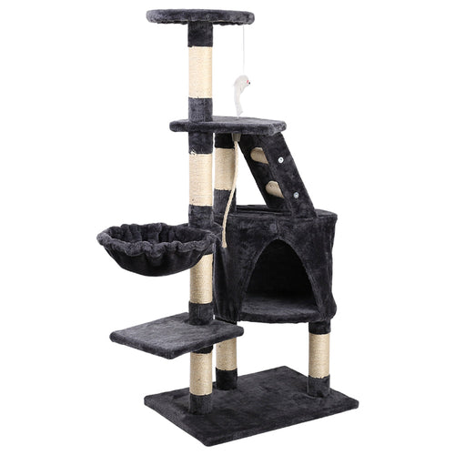 i.Pet Cat Tree 120cm Trees Scratching Post Scratcher Tower Condo House