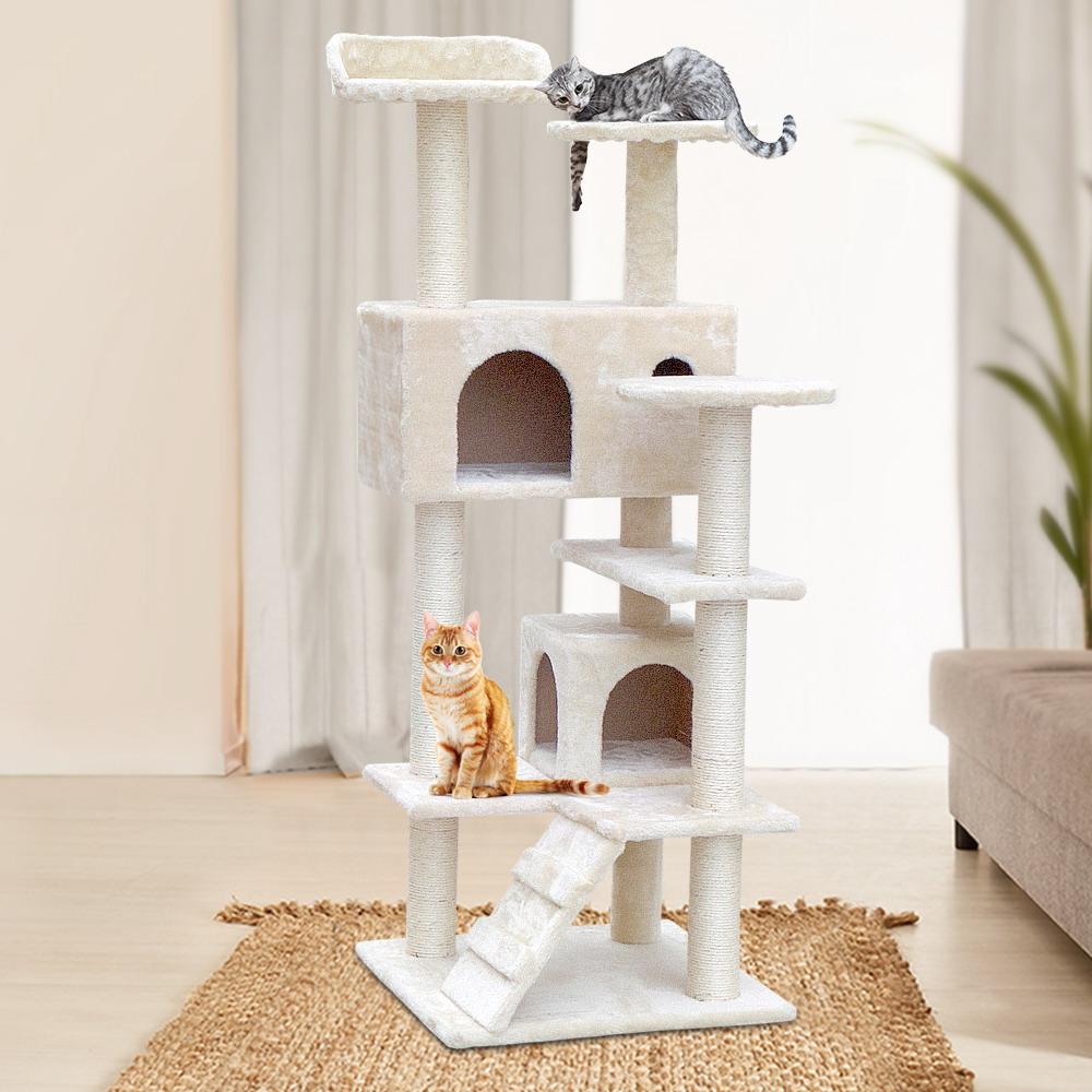 i.Pet Cat Tree 134cm Trees Scratching Post Scratcher Tower Condo House