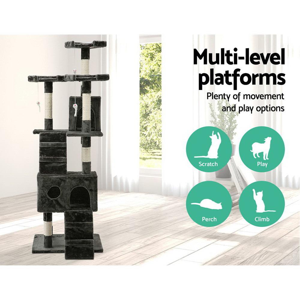 i.Pet Cat Tree 180cm Trees Scratching Post Scratcher Tower Condo House