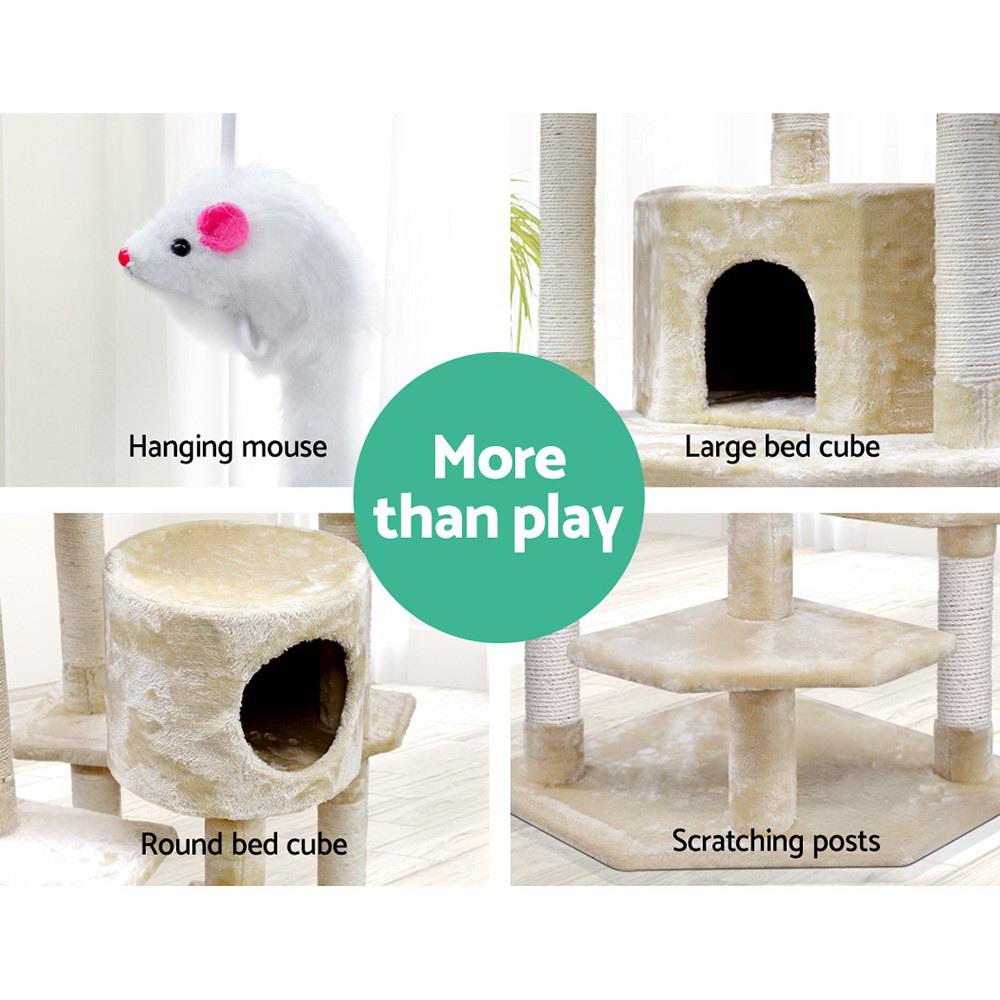 i.Pet Cat Tree 203cm Trees Scratching Post Scratcher Tower Condo House