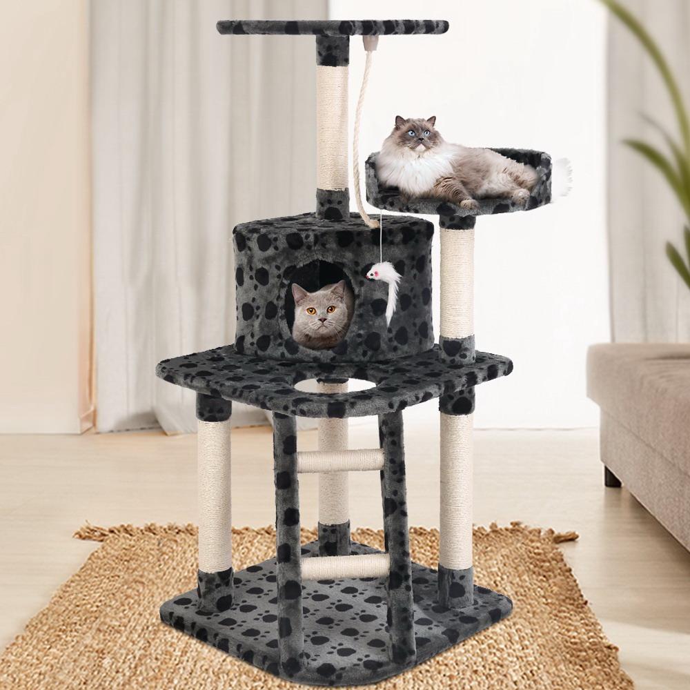 i.Pet Cat Tree 120cm Trees Scratching Post Scratcher Tower Condo House