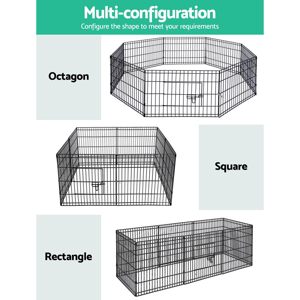 i.Pet Pet Dog Playpen 2X24" 8 Panel Puppy Exercise Cage Enclosure