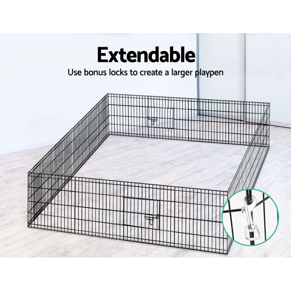 i.Pet Pet Dog Playpen 2X24" 8 Panel Puppy Exercise Cage Enclosure