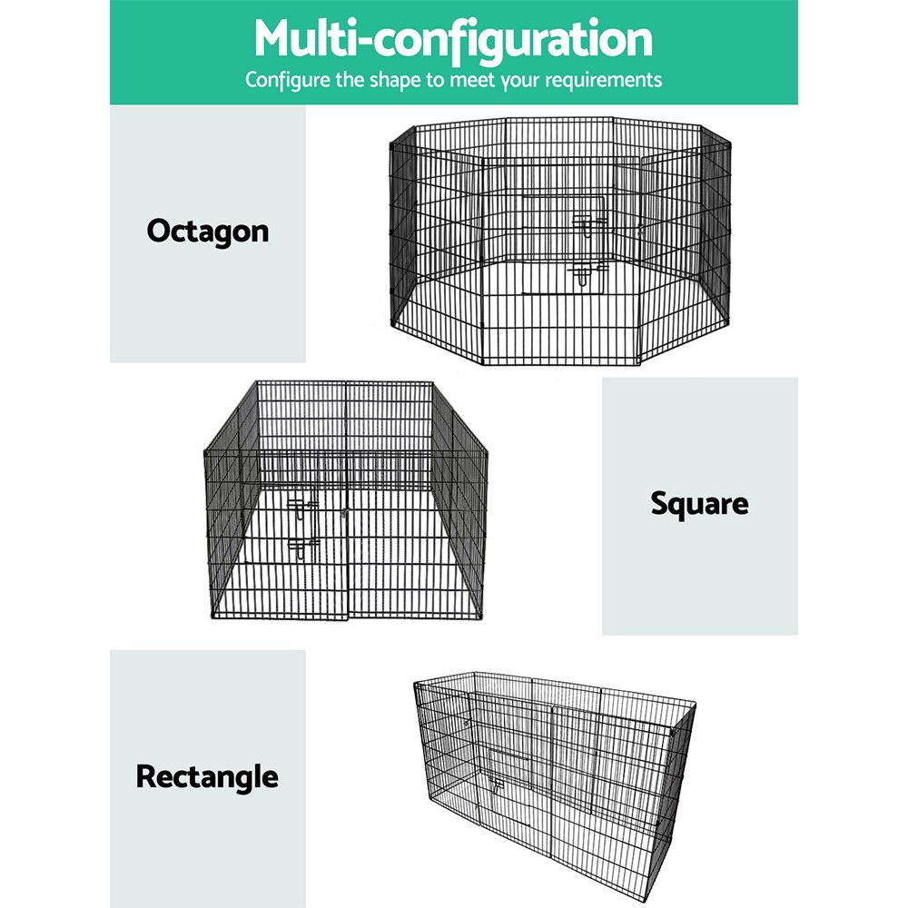 i.Pet 2X36" 8 Panel Pet Dog Playpen Puppy Exercise Cage Enclosure