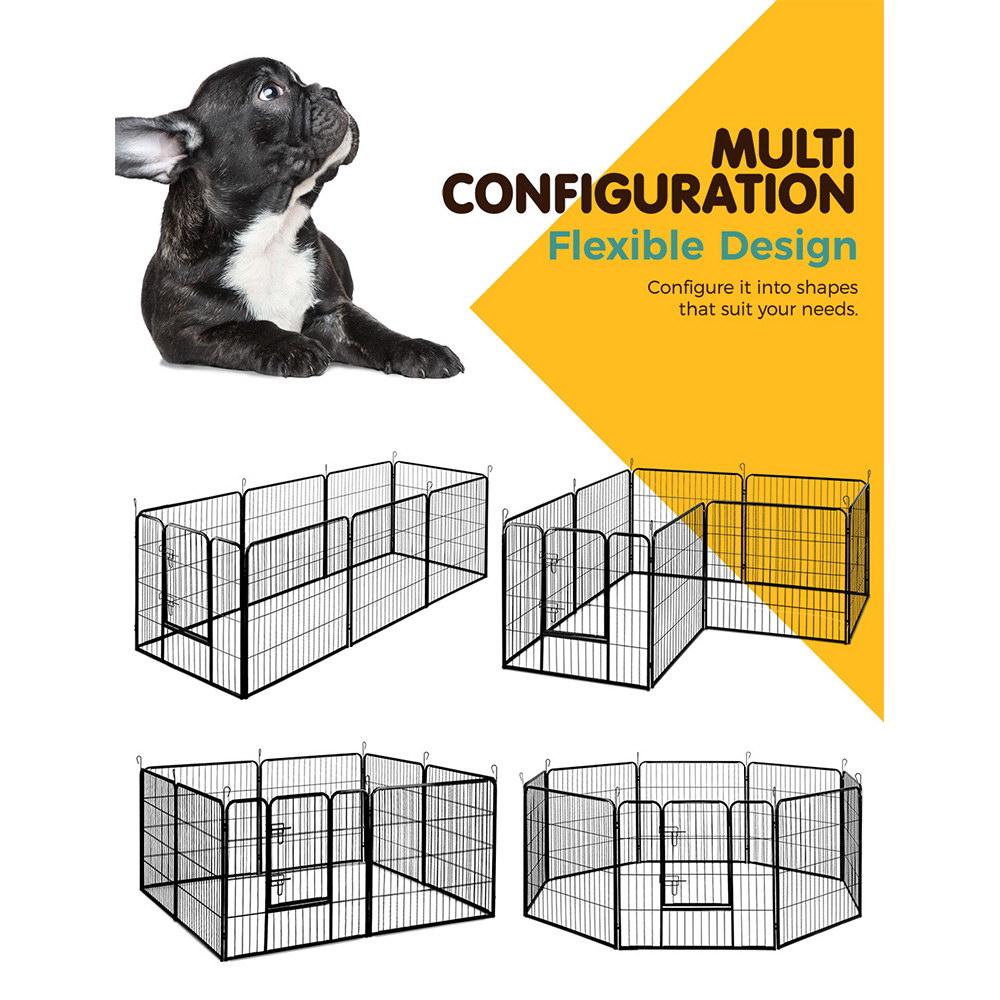 i.Pet Pet Playpen Dog Playpen 8 Panel Exercise Cage Enclosure Fence