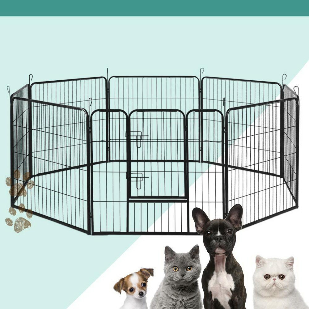 i.Pet Pet Playpen Dog Playpen 8 Panel Exercise Cage Enclosure Fence