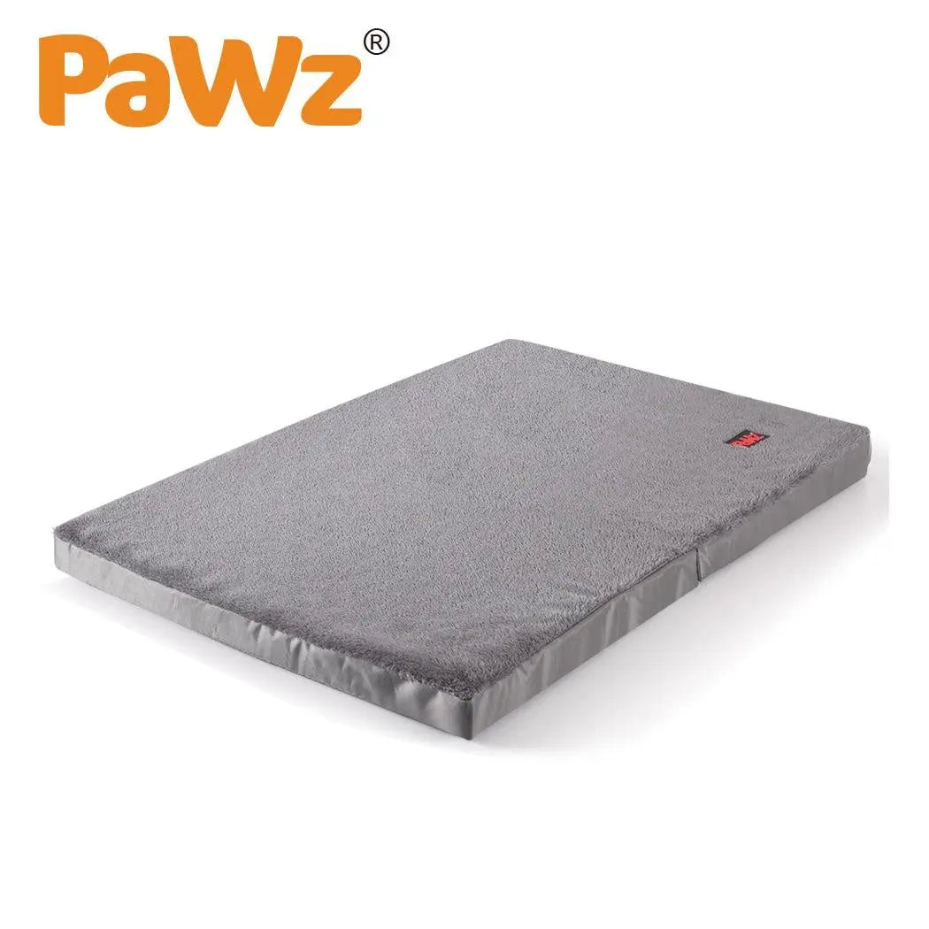 PaWz Pet Bed Foldable Dog Puppy Beds Cushion Pad Pads Soft Plush Black