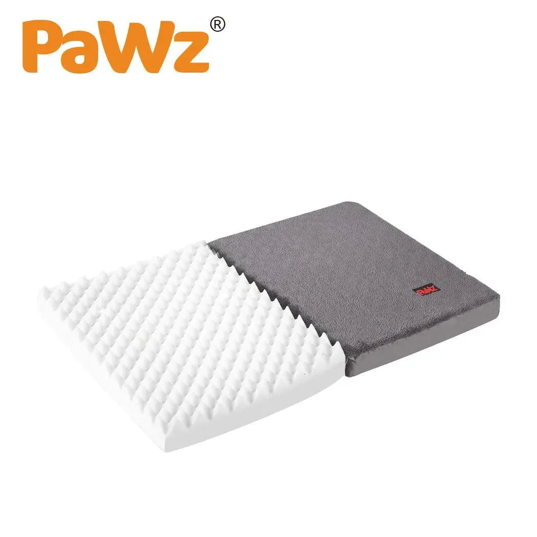 PaWz Pet Bed Foldable Dog Puppy Beds Cushion Pad Pads Soft Plush Black