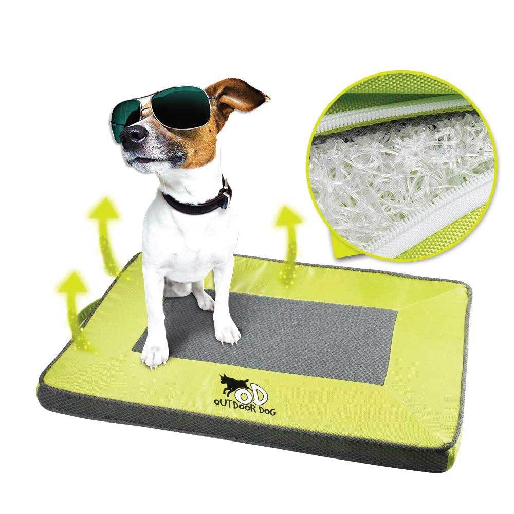 Outdoor Dog Mat Quick Dry - Green Pet Cooling Pads Outside Mattress