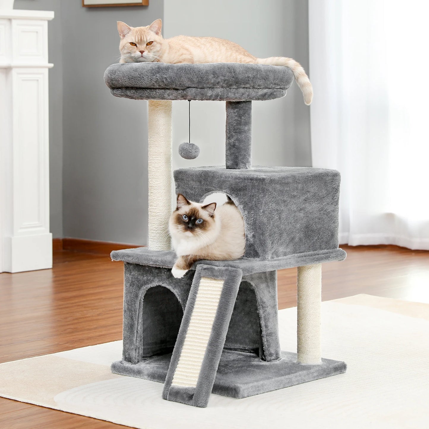 Domestic Delivery Cat's Tree Tower Pets Play Tree Scratching Tree arbre a chat  Climbing Jumping Toy Frame Pets rascador gato