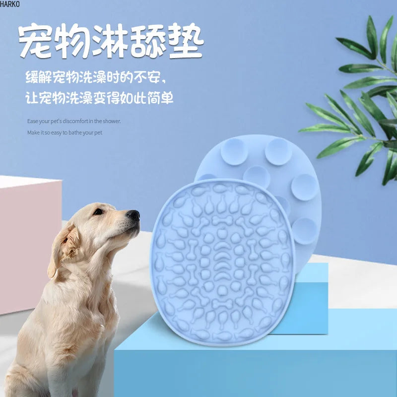 Pet Products Mat For Dogs Cats Slow Food Bowls With Suction Cup Feeding Food Silicone Lick Pad Dog Slow Feeders Treat Dispensing