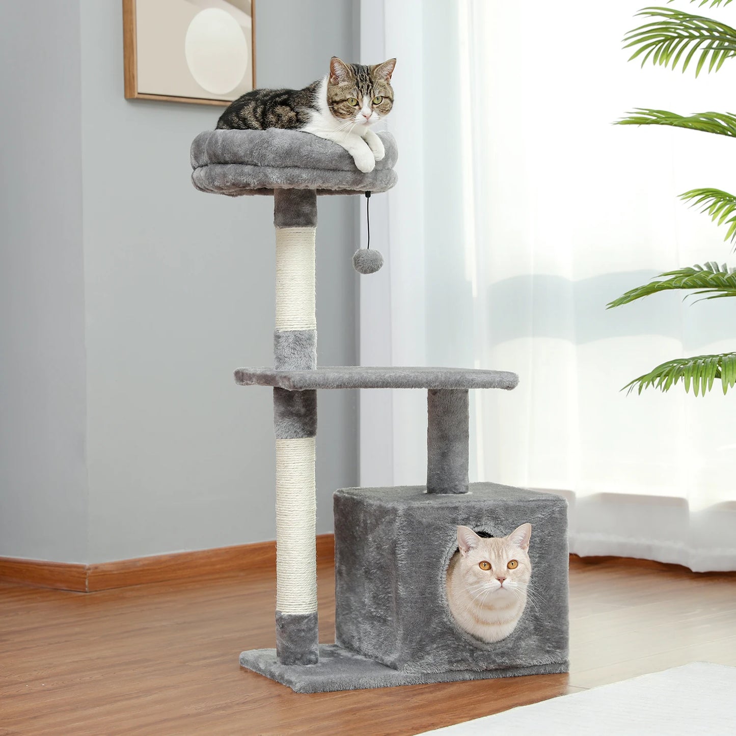 Domestic Delivery Cat's Tree Tower Pets Play Tree Scratching Tree arbre a chat  Climbing Jumping Toy Frame Pets rascador gato