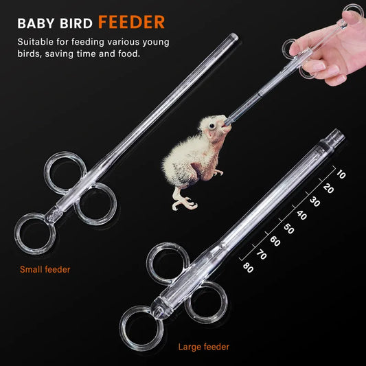 Baby Bird Feeding Syringe Parrot Pigeon Young Bird Drug Syringe Thick/Thin Tube Nutrient Solution Injection Pet Bird Supplies