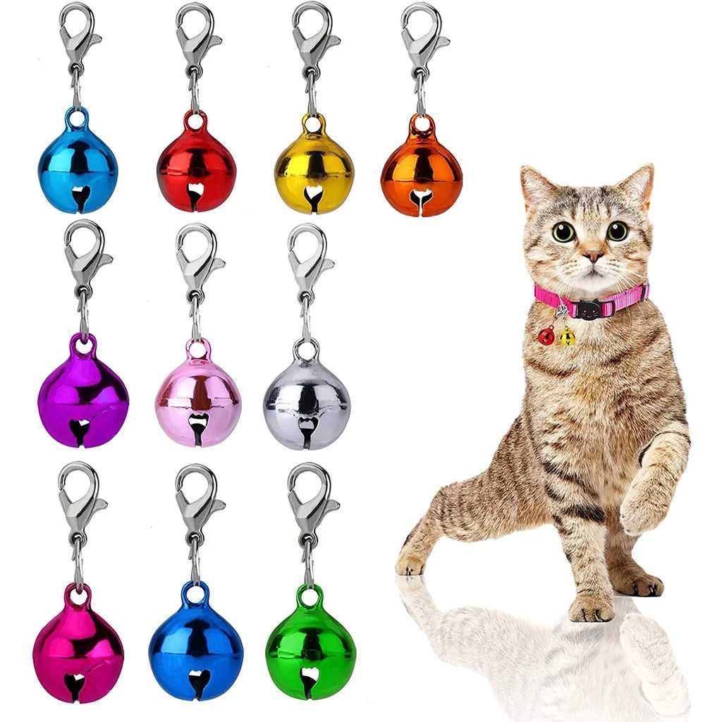 DIY Pet Supplies Colourful Decor Collar Bells Clothe Accessories Cat Collars Leads Cat Accessories Metal Jingle Bell Decoration