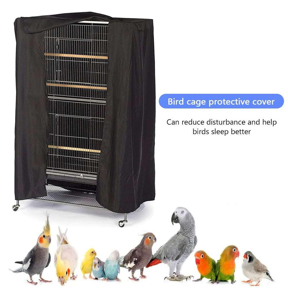 Universal Bird Cage Sunshade Cover Breathable Dustproof Parrot Nests Cover Light Proof Pet Birdcage Protective Cloth Cover