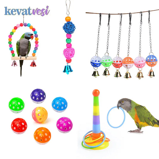 Bird Toys Funny Mini Skateboard Parrot Toy training Skateboard Budgies Parakeet Growth Toy Pajaros Intelligence Bird Accessories