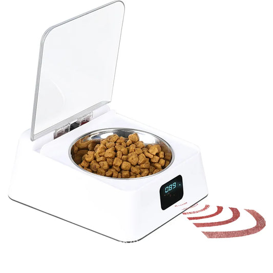 Pets Bingo Cat Feeder Infrared Sensor Dog Bowl Automatic Opening Lid Food Storage Container Anti-mouse Moisture-proof Pet Suppy