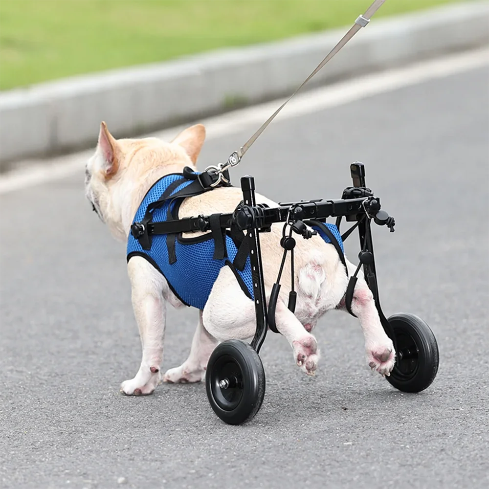 Pet Walk Booster Dog Wheelchair Disability Adjustable Dog Hind Legs Bracket Cat Dog Injured And Weak Rehabilitation Aid Car