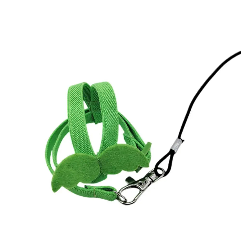 Ultra-light Parrot Bird Flying Traction Rope Straps Band Adjustable Parrot Harness Outgoing Leash With Comfortable Handle