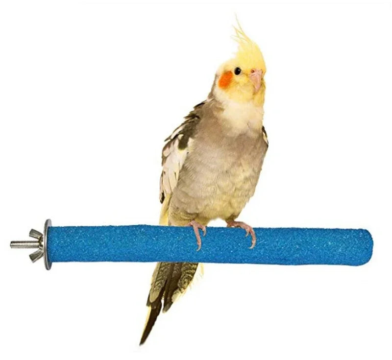 14cm Bird Claw Beak Grinding Bar Standing Stick Parrot Station Pole Bird Supplies Parrot Grinding Stand Claws Cage Accessories