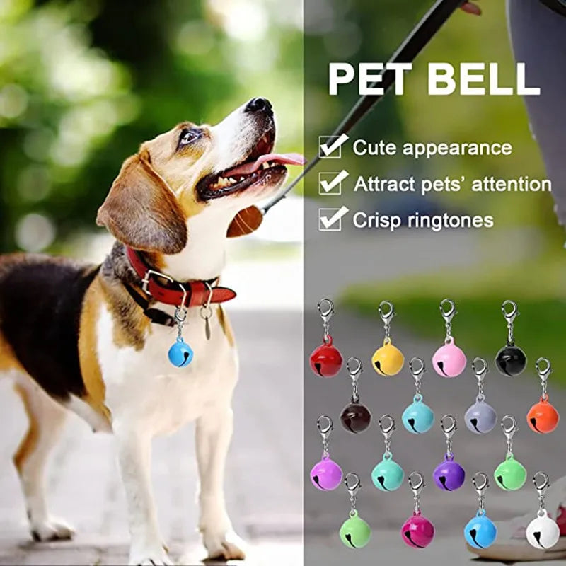 DIY Pet Supplies Colourful Decor Collar Bells Clothe Accessories Cat Collars Leads Cat Accessories Metal Jingle Bell Decoration