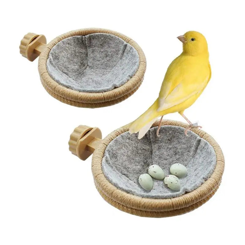 2PCS Canary Finch Bird Nesting Felt Pad Comfortable Bird Nest Sleeping Mat Bird Nest Accessories Dropshipping And Wholesale