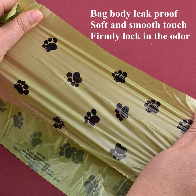 1/42 Roll Pet Biodegradable Trash Bag Dog Poop Bags Bulk Biobase Scented Poop Bag Degradable Cat Waste Bags Dog Poop Dispenser