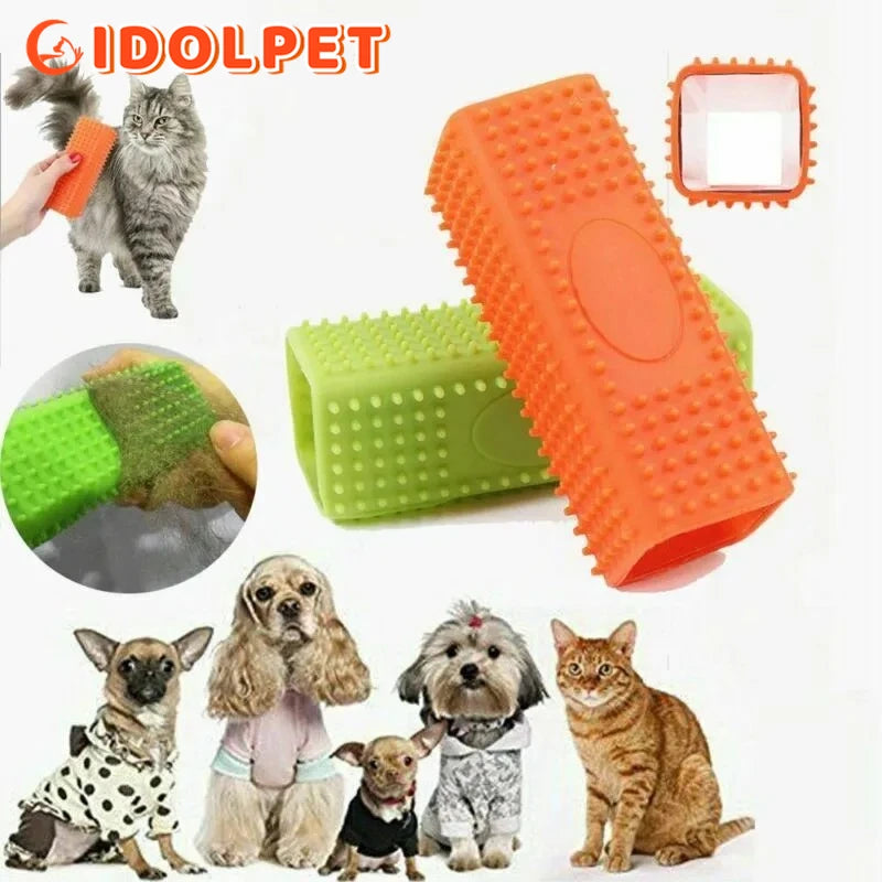 Pet hair Removal brush Dog cat hair removal Effective pet hair silicone hollow Pet hair Removal brush Dog cat hair removal