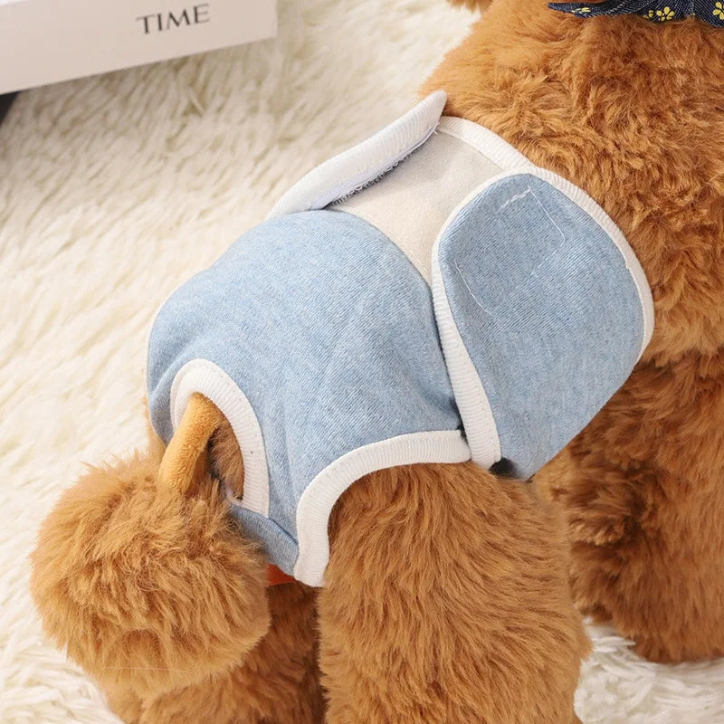 Reusable Female Dogs Diaper Pants Sanitary Female Dog Pants Diapers for Dogs Menstruation Pet Cat Physiological Safety Pants