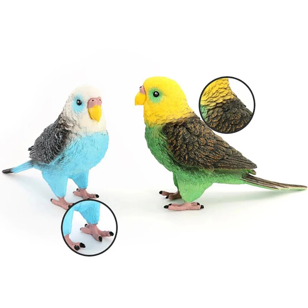 Pet Parrot Branch Perches Stand Wood Rack Simulation Parrot Miniature Landscape Bird Toy Rattle Claw Grinding Supplies Play Toy