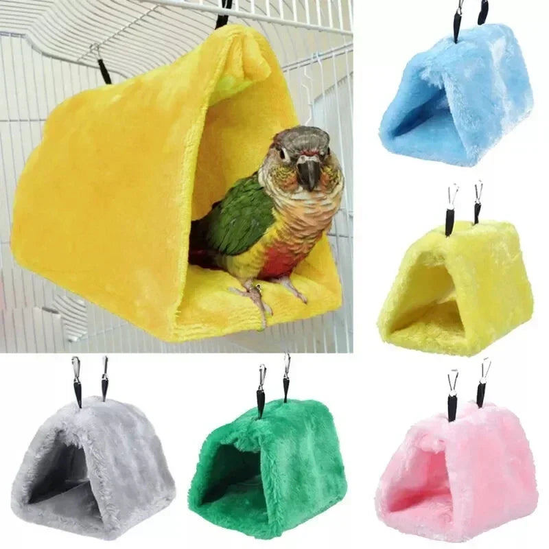 Pet Bird Parrot Cages Warm Bird Hammock Hanging Tent Bed for Bird Sleeping Bird Cage Decoration Accessories Bird House Bird Nest