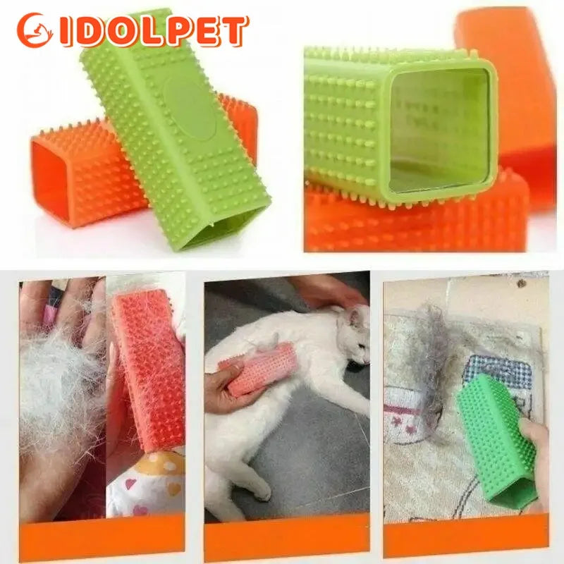 Pet hair Removal brush Dog cat hair removal Effective pet hair silicone hollow Pet hair Removal brush Dog cat hair removal