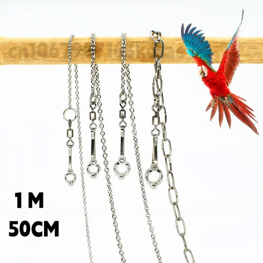 Parrot Leg Ring Ankle Foot Chain Bird Ring Outdoor Flying Training Activity Opening Stand Accessories for Small Bird Supplies