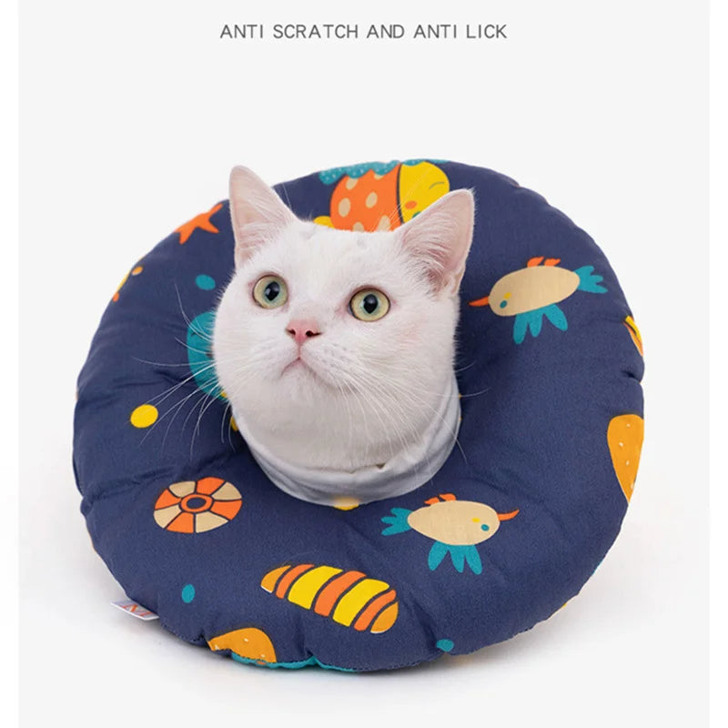 Cat Elizabethan Collar Pet Dog Neck Cone Recovery Collar for Anti-Bite Lick Surgery Wound Healing Protective Pet Cats E-Collar