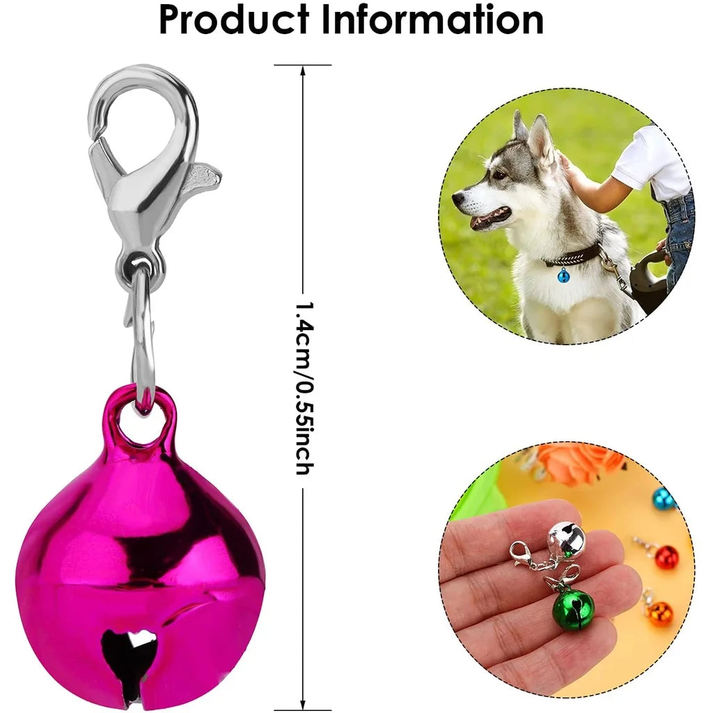 DIY Pet Supplies Colourful Decor Collar Bells Clothe Accessories Cat Collars Leads Cat Accessories Metal Jingle Bell Decoration