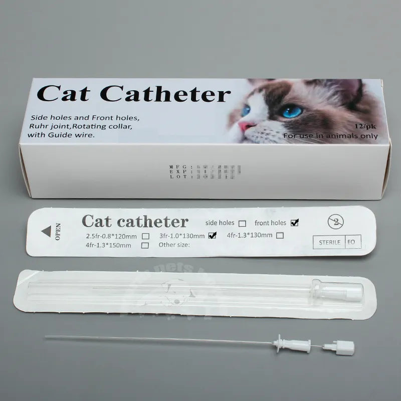 Cat Urinary Catheter with Stylet 3Fr 4Fr Veterinary Consumables