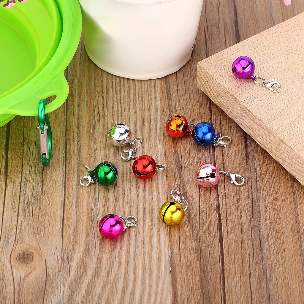 DIY Pet Supplies Colourful Decor Collar Bells Clothe Accessories Cat Collars Leads Cat Accessories Metal Jingle Bell Decoration