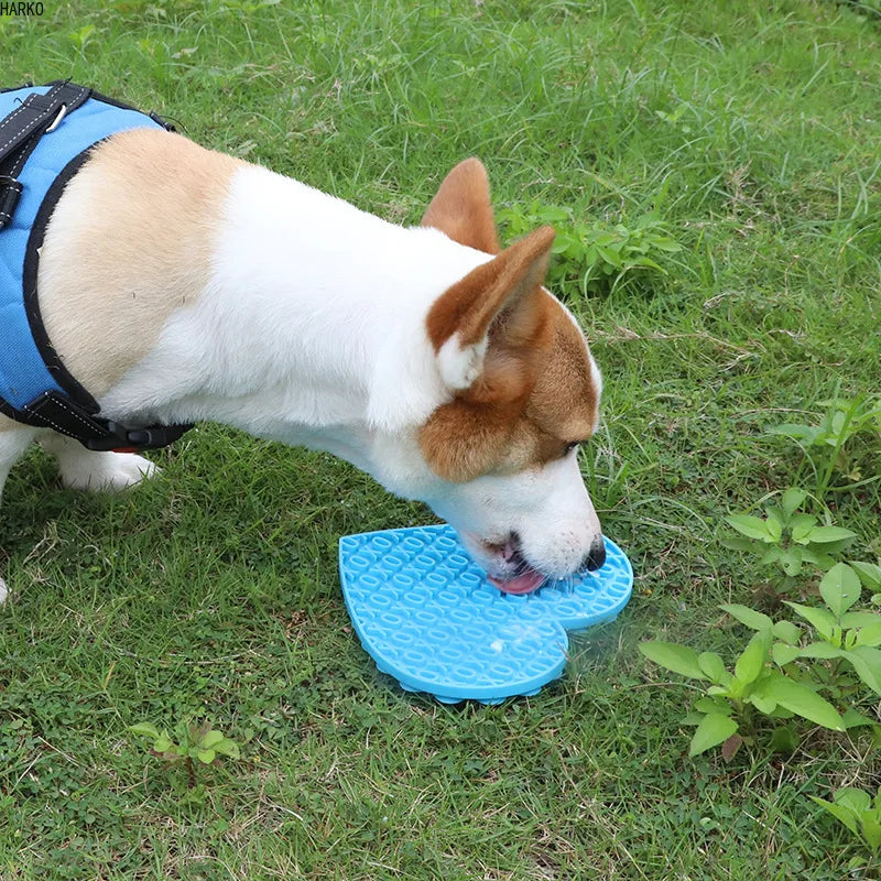 Pet Products Mat For Dogs Cats Slow Food Bowls With Suction Cup Feeding Food Silicone Lick Pad Dog Slow Feeders Treat Dispensing