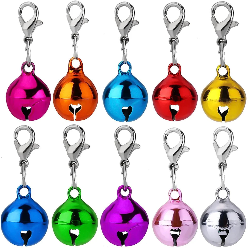 DIY Pet Supplies Colourful Decor Collar Bells Clothe Accessories Cat Collars Leads Cat Accessories Metal Jingle Bell Decoration