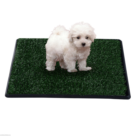 PawHut Dog Toilet Pet Mat Tray 2 Layers Indoor Puppy Potty Trainer