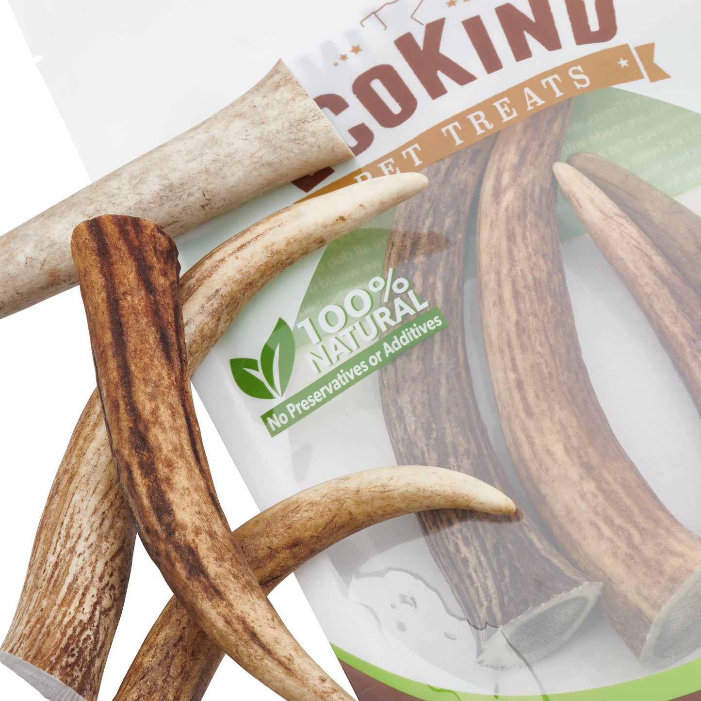 Elk Antler Tips Dog Chews