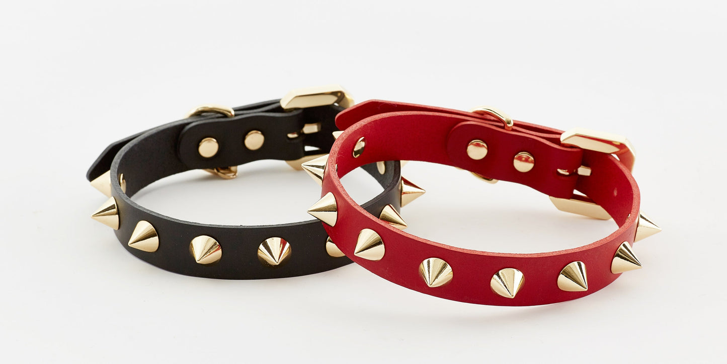 Golden Spike Red Collar