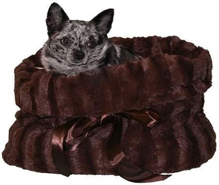 Dog, Puppy & Pet or Cat Reversible Snuggle Bugs Pet Bed, Bag, and Car