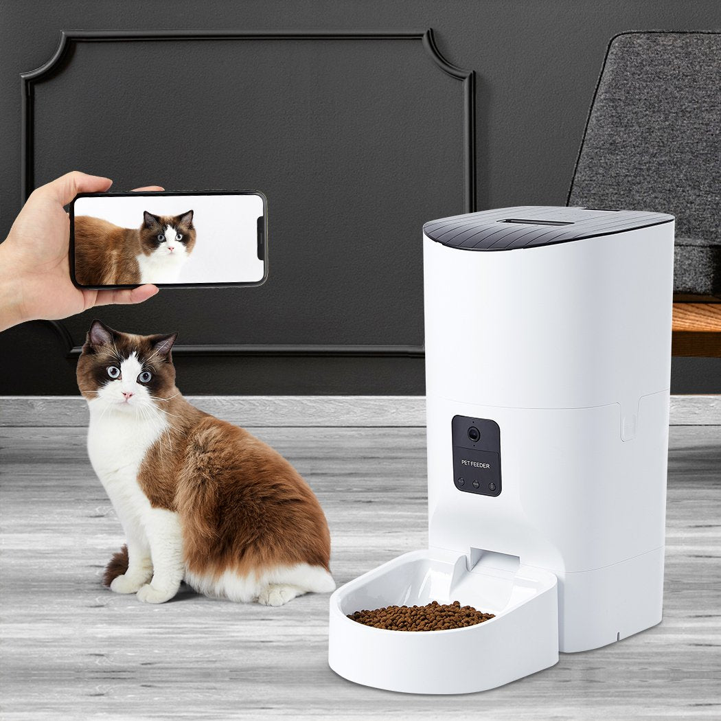 Smart Pet Feeder Camera Dog Cat Automatic Food Dispenser Portable