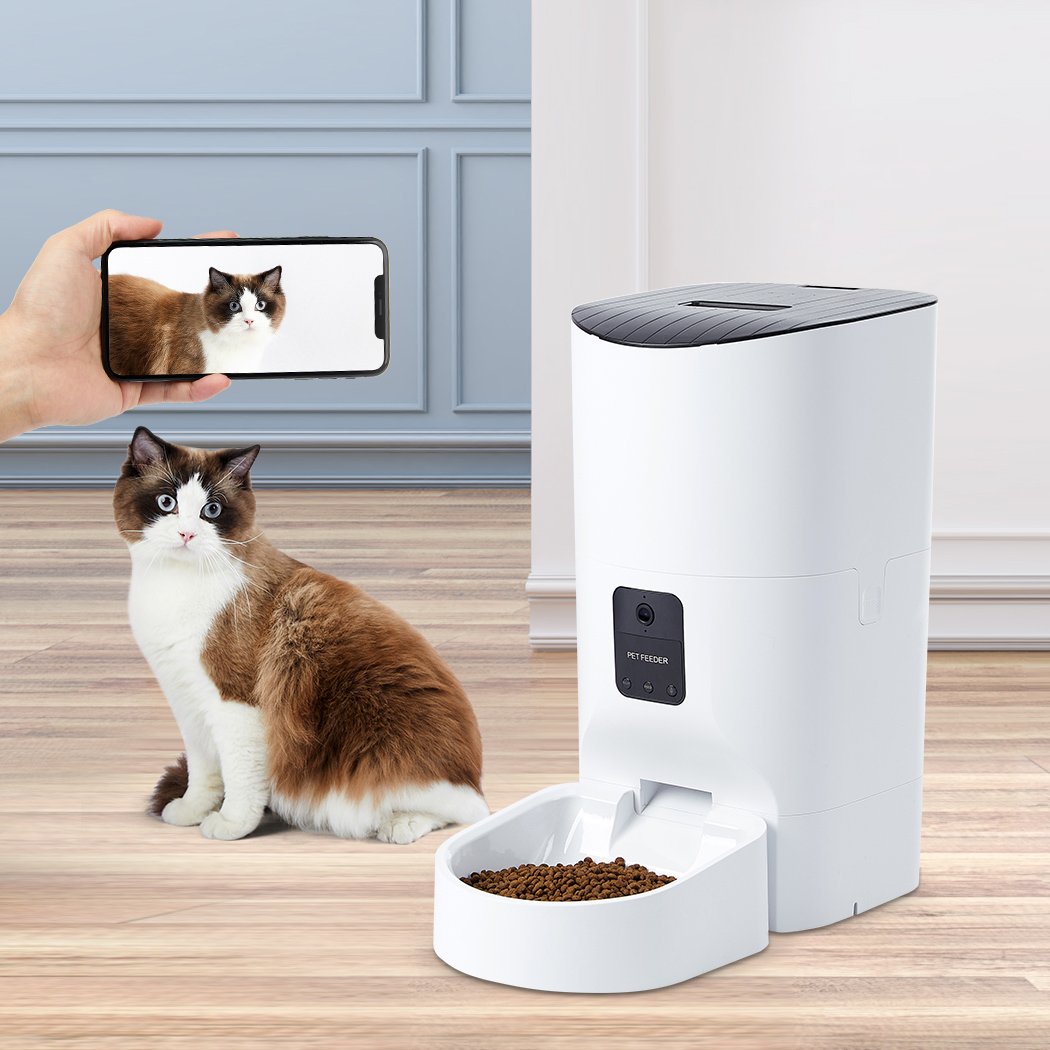 Smart Pet Feeder Camera Dog Cat Automatic Food Dispenser Portable