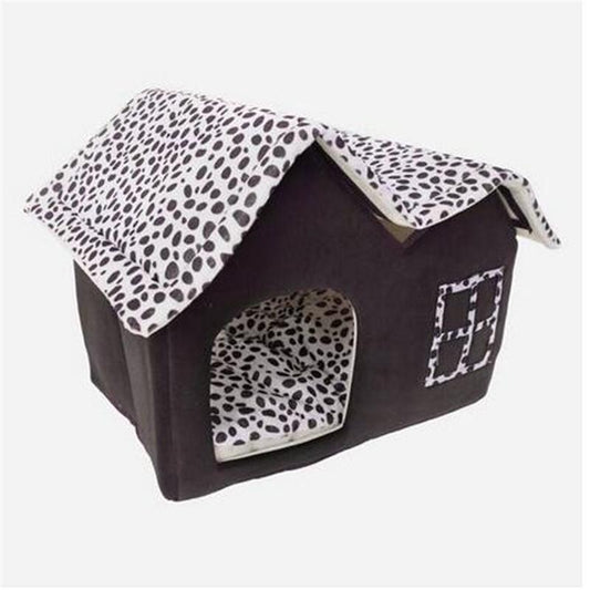 2019 Sales !!!Super Soft British Style Pet House Size M Coffee Dog